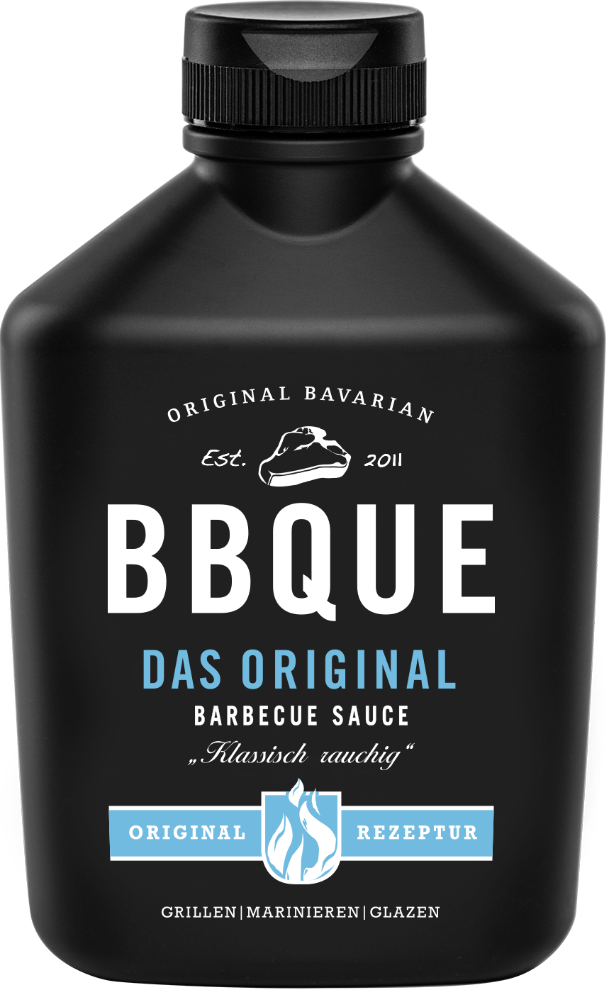 BBQUE Original Sauce in der schwarzen Flasche