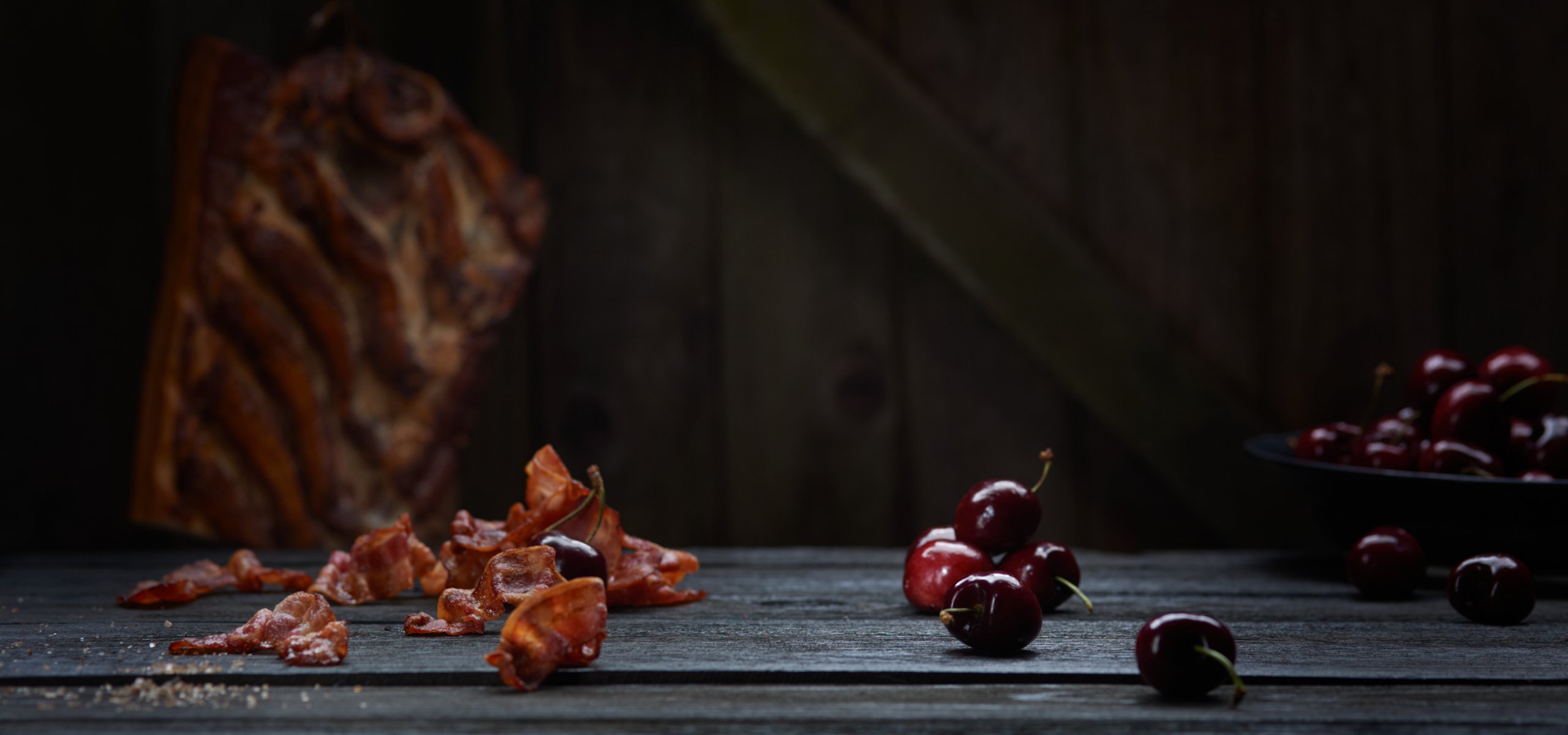 Bacon und Kirsche Stage