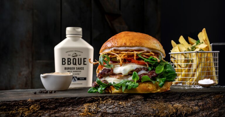 BBQUE Burger Sauce White Barbecue Smashed Burger 400 ml