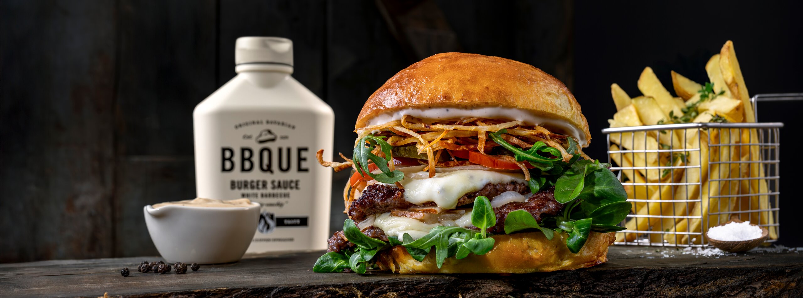 BBQUE Burger Sauce White Barbecue Smashed Burger 400 ml