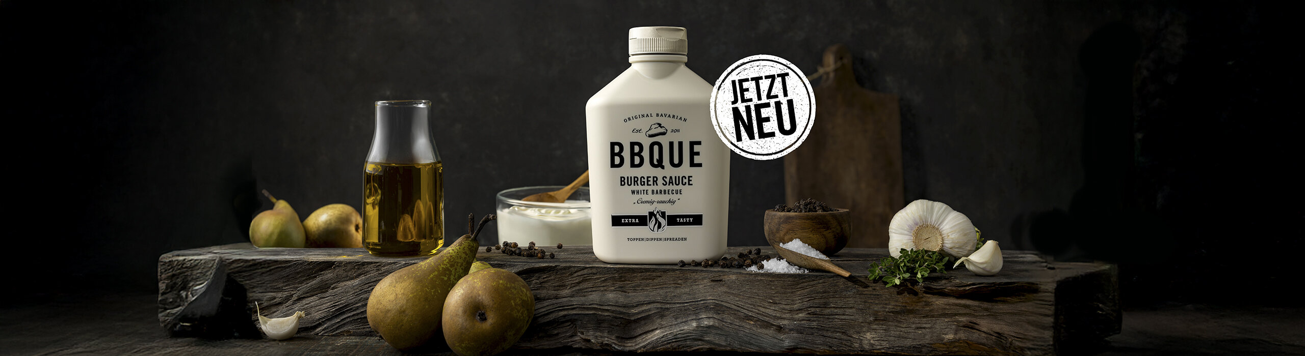 BBQUE Burger Sauce White Barbecue weiße Flasche