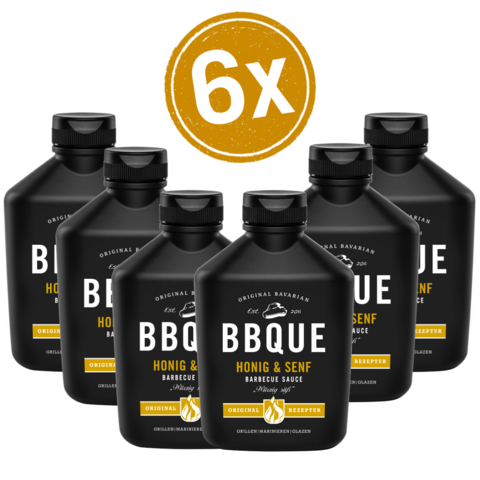 BBQUE Honig und Senf Sauce 6x400ml