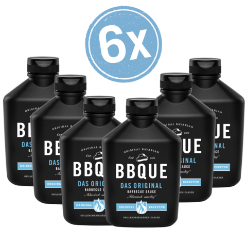 BBQUE Das Orginal 6x 400ml schwarze Flasche