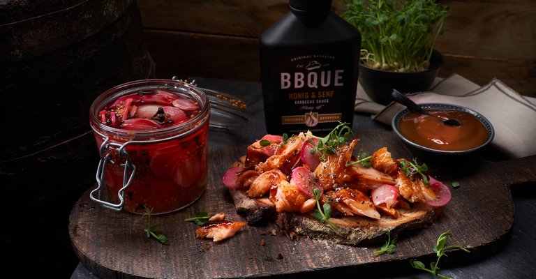 BBQUE Gezupftes Lachsfilet